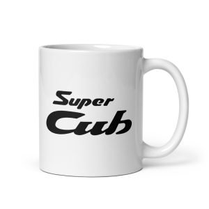 Honda classic motorbike mug, gift idea for someone who likes Honda Super Cub