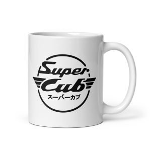 Honda Classic Motorbike Mug, Super Cub logo