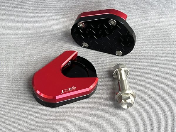Honda Super Cub Site Stand Cover black and red.